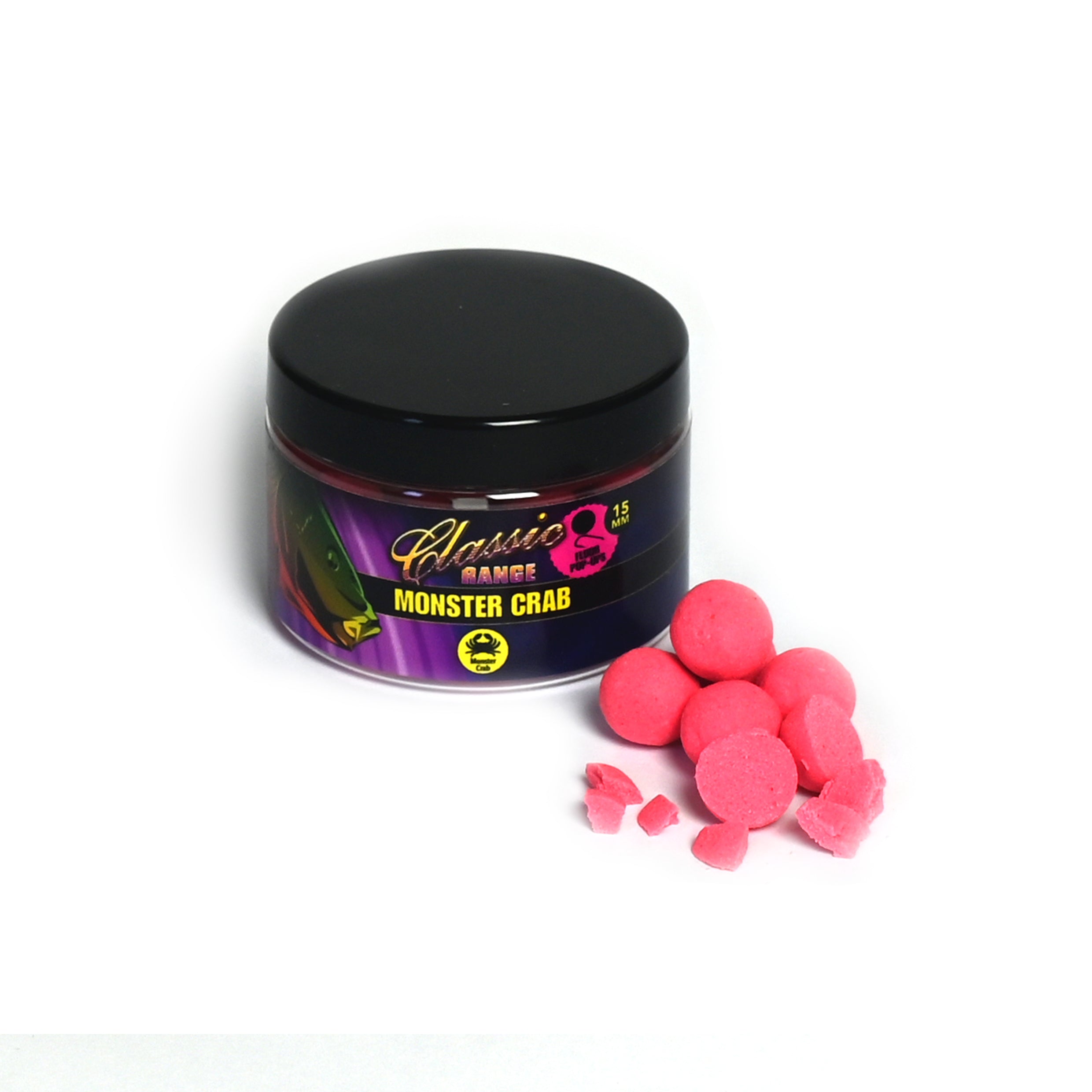 Classic Range Fluor Pop ups – Monster Crab (rose)